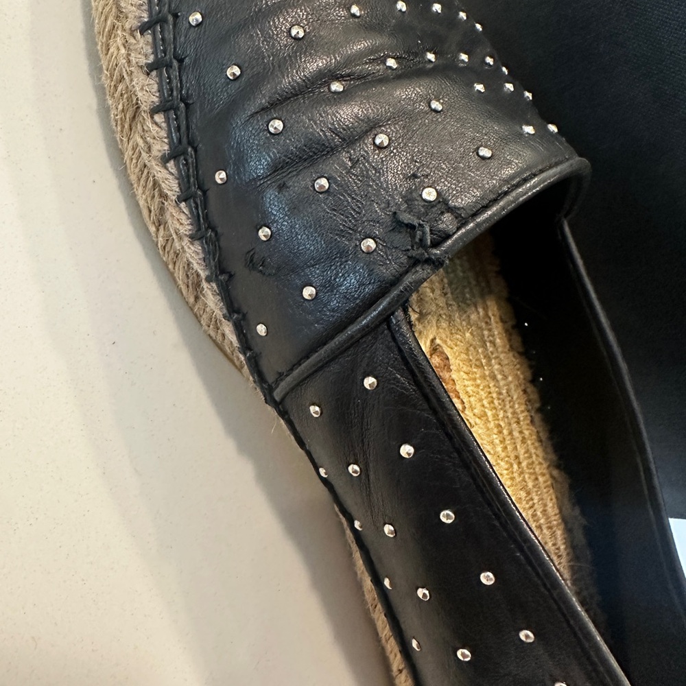 Saint Laurent Black Studded Flats - Picture 6 of 6